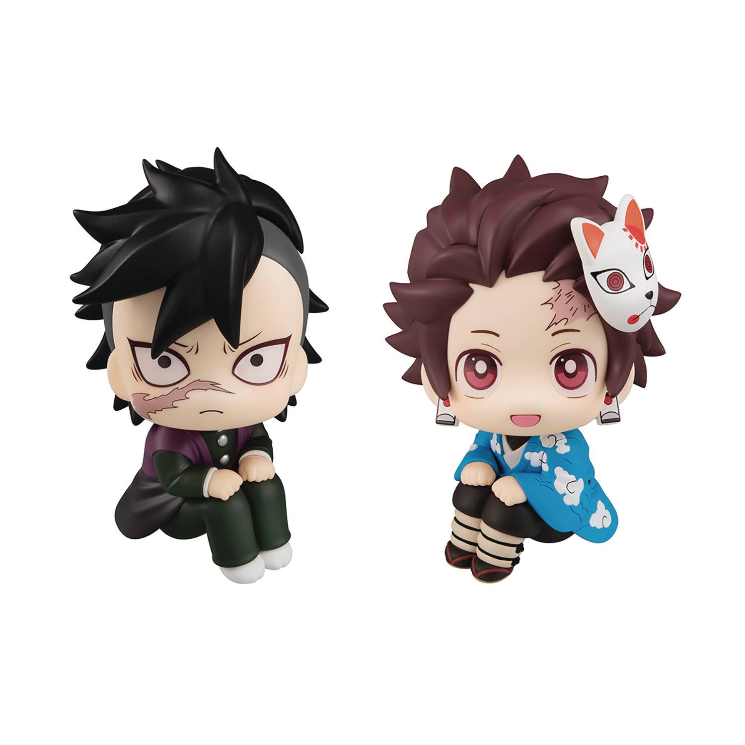 DEMON SLAYER LOOK UP SERIES TANJIRO & GENYA 2PC FIGURE SET